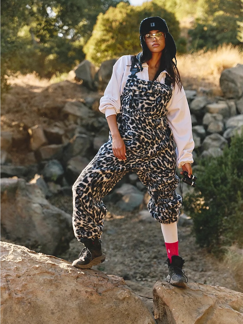 Free People Hit The Slopes Printed Salopette NWOT